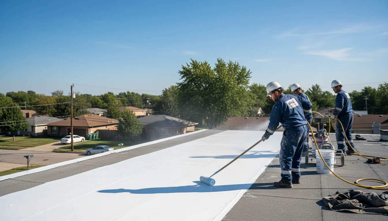 Commercial roof coating in Hollis, NY near me